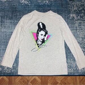 Official Selena Girls Long Sleeve Shirt Size XL Tejano 1980s Style
